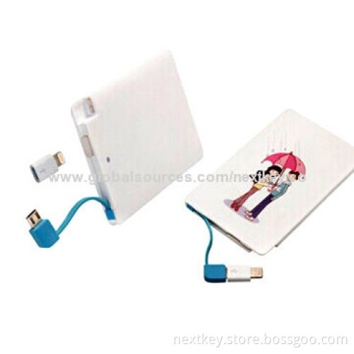 New Design Ultra-slim Credit Card Power Bank for iPhone, with 2,500mAh CapacityNew